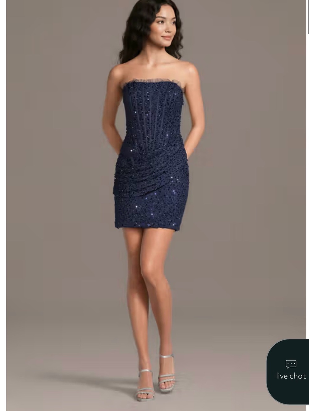 Galiana Mini Dress from Davids Bridal NWT